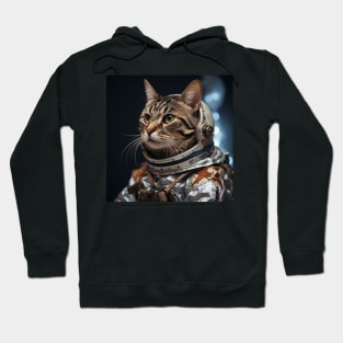 Astronaut Cat in Space - California Spangled Hoodie